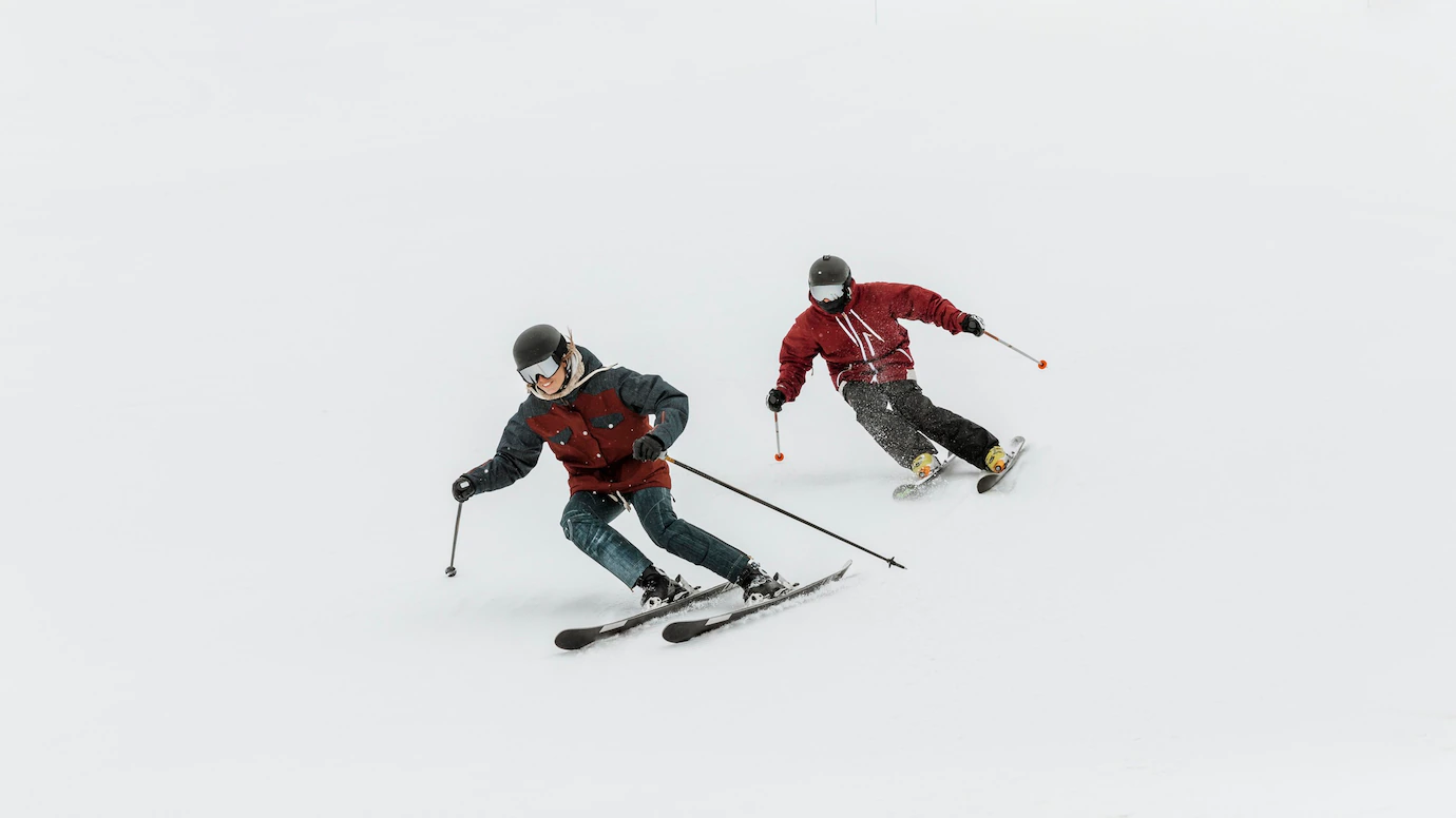 skiing